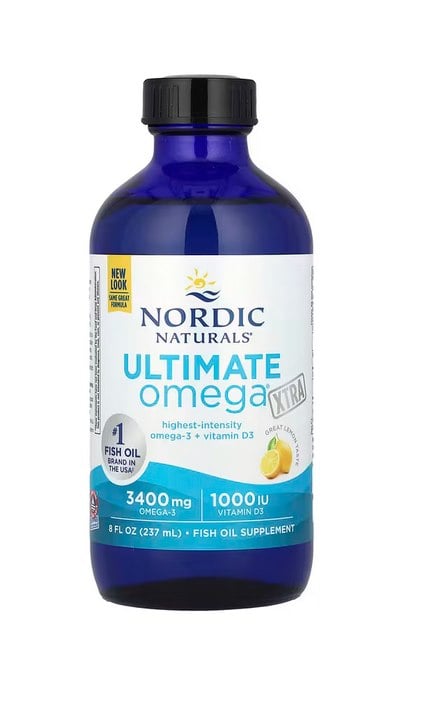 Nordic Naturals - Ultimate Omega Xtra, 3400mg Lemon - 237 ml.