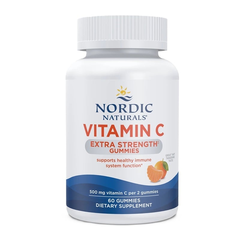 Nordic Naturals - Vitamin C Extra Strength Gummies, Tangerine - 60 gummies