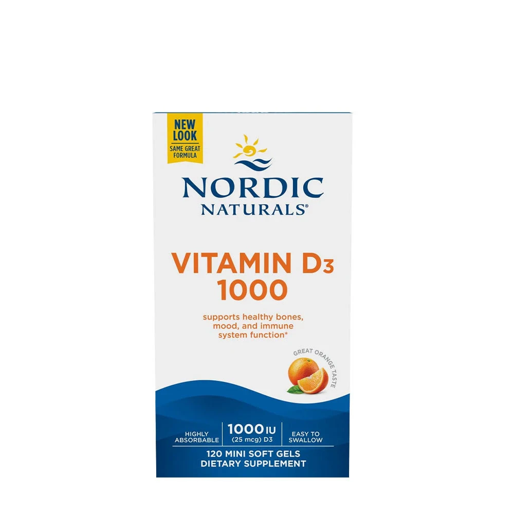Nordic Naturals - Vitamin D3, 1000 IU Orange - 120 softgels