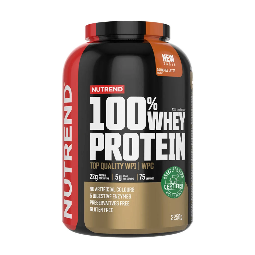 Nutrend - 100% Whey Protein, Caramel Latte - 2250g