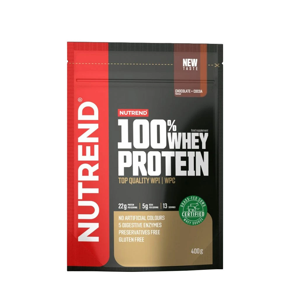 Nutrend - 100% Whey Protein, Chocolate + Cocoa - 400g