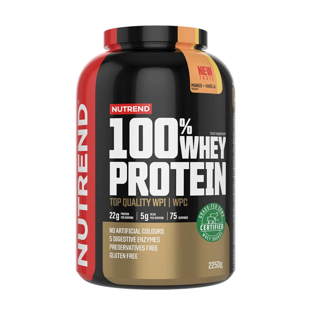 Nutrend - 100% Whey Protein, Mango + Vanilla - 2250g
