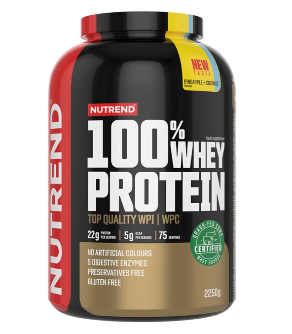 Nutrend - 100% Whey Protein, Pineapple + Coconut - 2250g