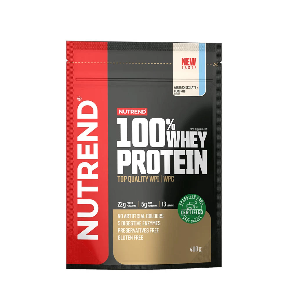 Nutrend - 100% Whey Protein, White Chocolate + Coconut - 400g