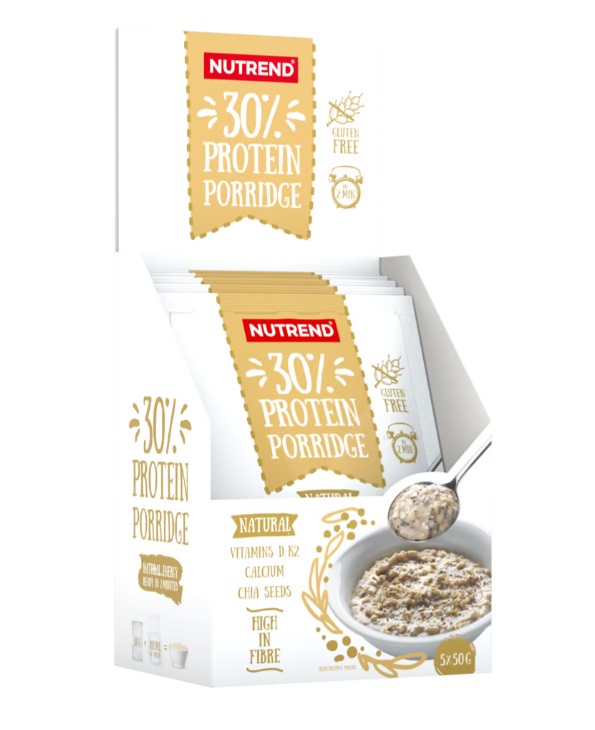 Nutrend - 30% Protein Porridge, Natural - 5 x 50g