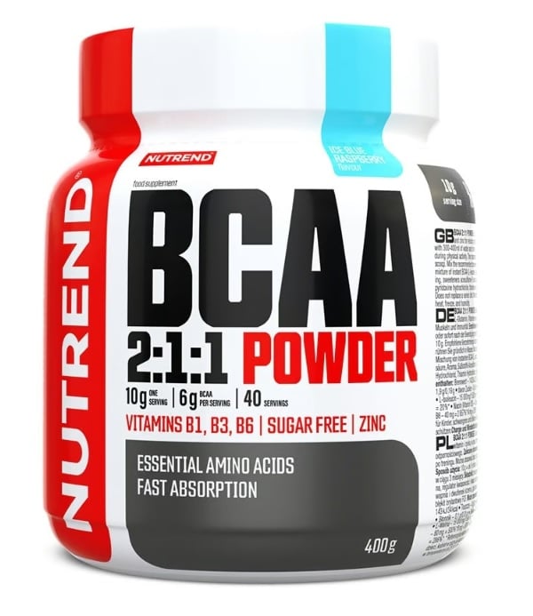 Nutrend - BCAA 2:1:1 Powder, Icy Blue Raspberry - 400g