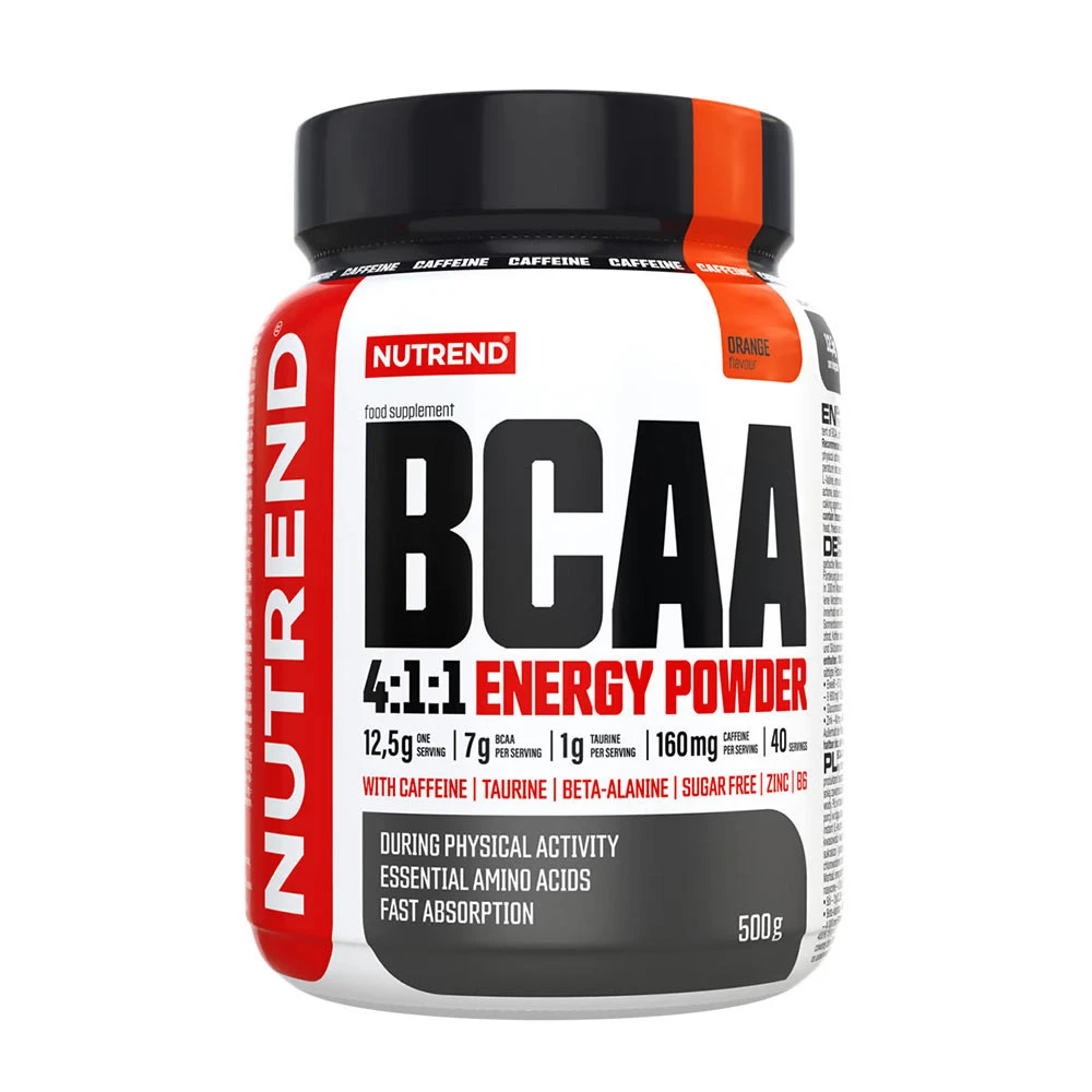 Nutrend - BCAA 4:1:1 Energy Powder, Orange - 500g