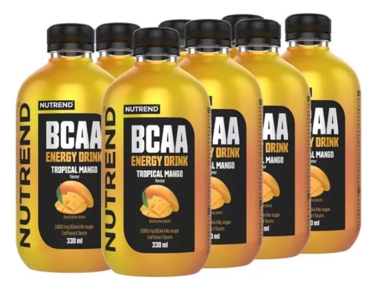 Nutrend - BCAA Energy Drink, Tropical Mango - 8 x 330 ml.