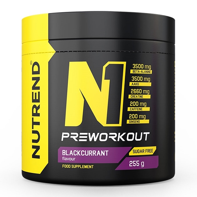 Nutrend - N1 Pre-Workout, Blackcurrant - 255g