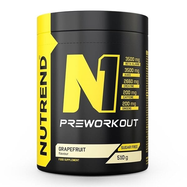 Nutrend - N1 Pre-Workout, Grapefruit - 510g