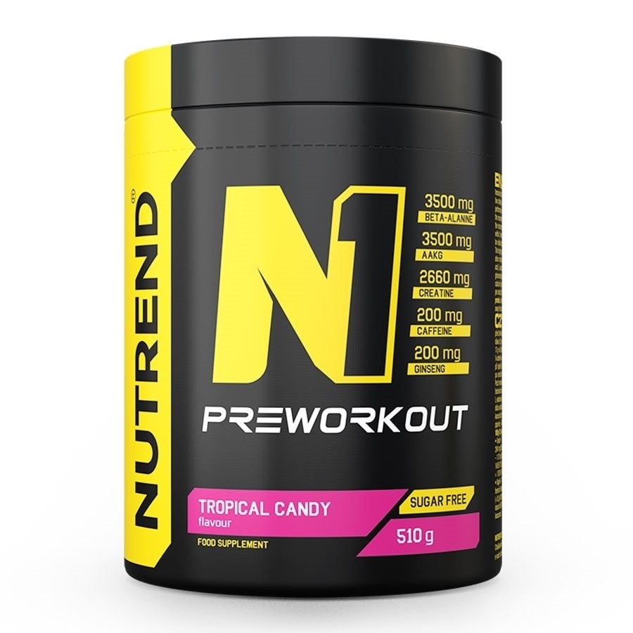 Nutrend - N1 Pre-Workout, Tropical Candy - 510g