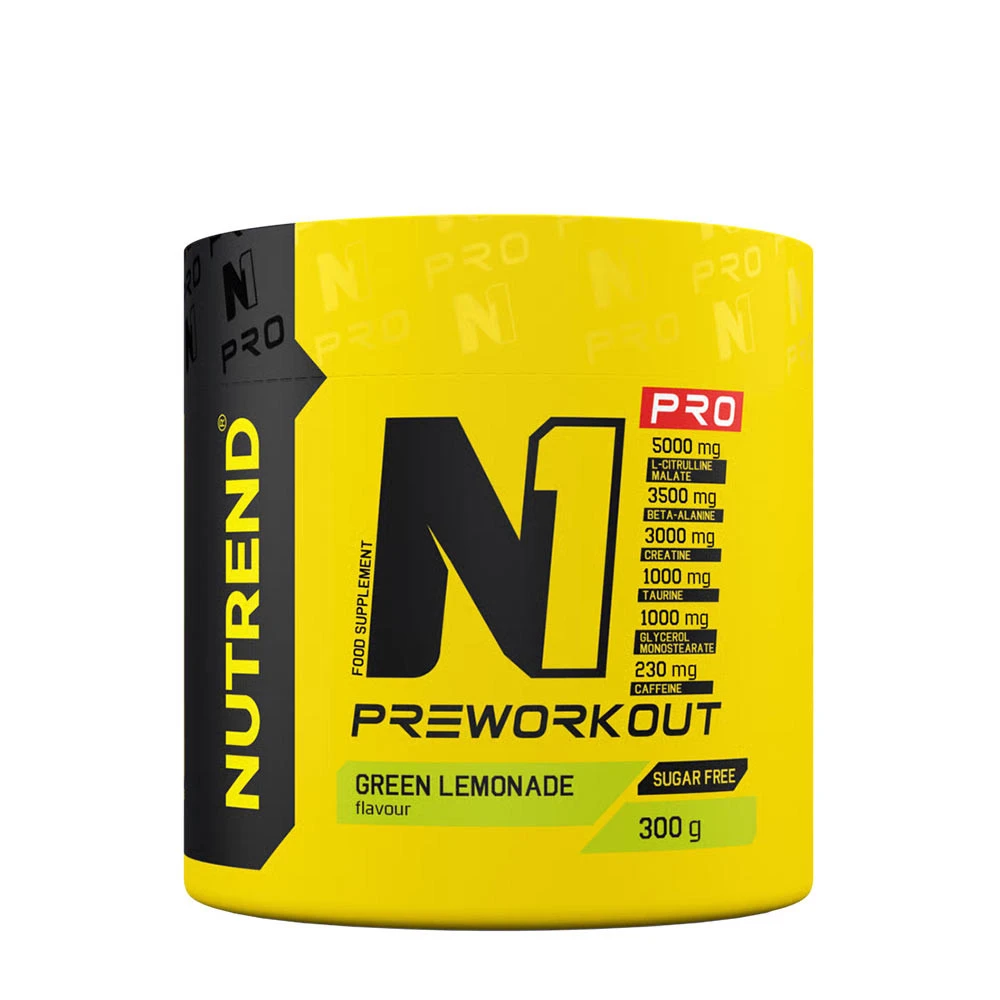 Nutrend - N1 Pro Pre-Workout, Green Lemonade - 300g