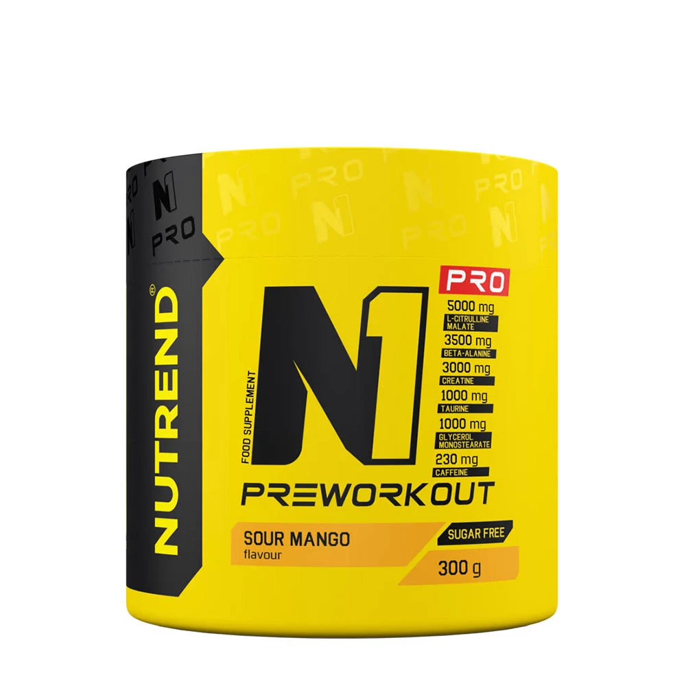 Nutrend - N1 Pro Pre-Workout, Sour Mango - 300g