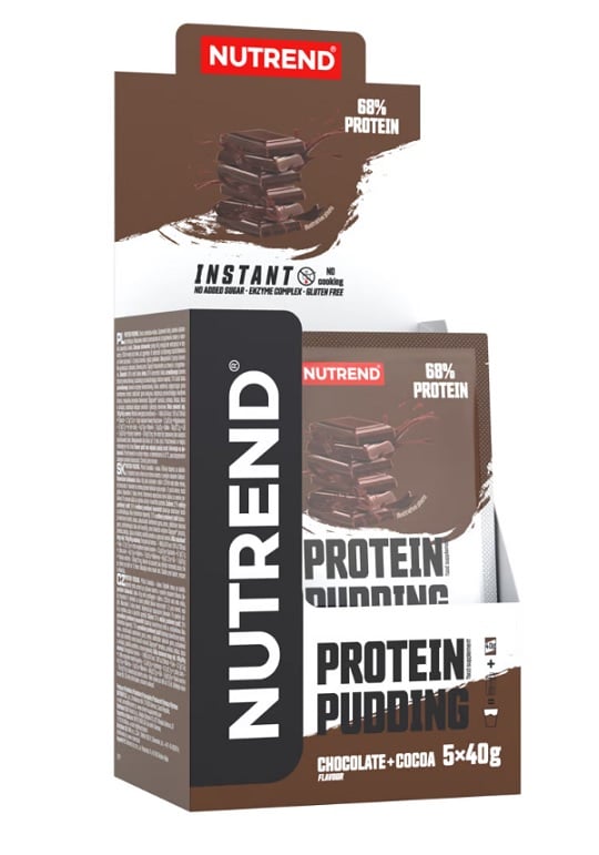Nutrend - Protein Pudding, Chocolate + Cocoa - 5 x 40g