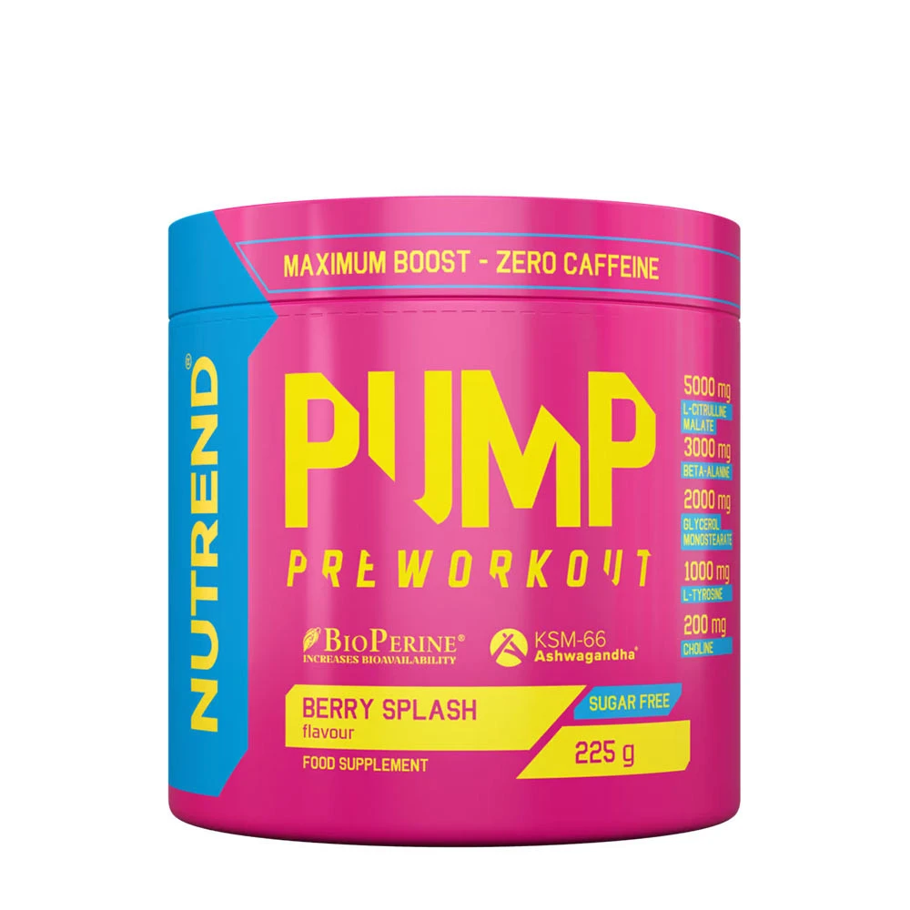 Nutrend - Pump Pre-Workout, Berry Splash - 225g