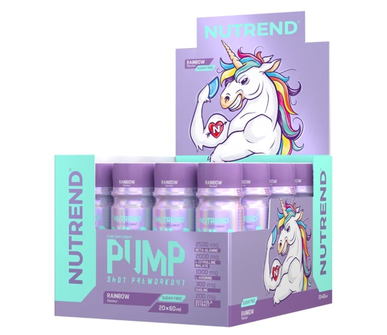 Nutrend - Pump Pre-Workout Shot, Rainbow - 20 x 60 ml.