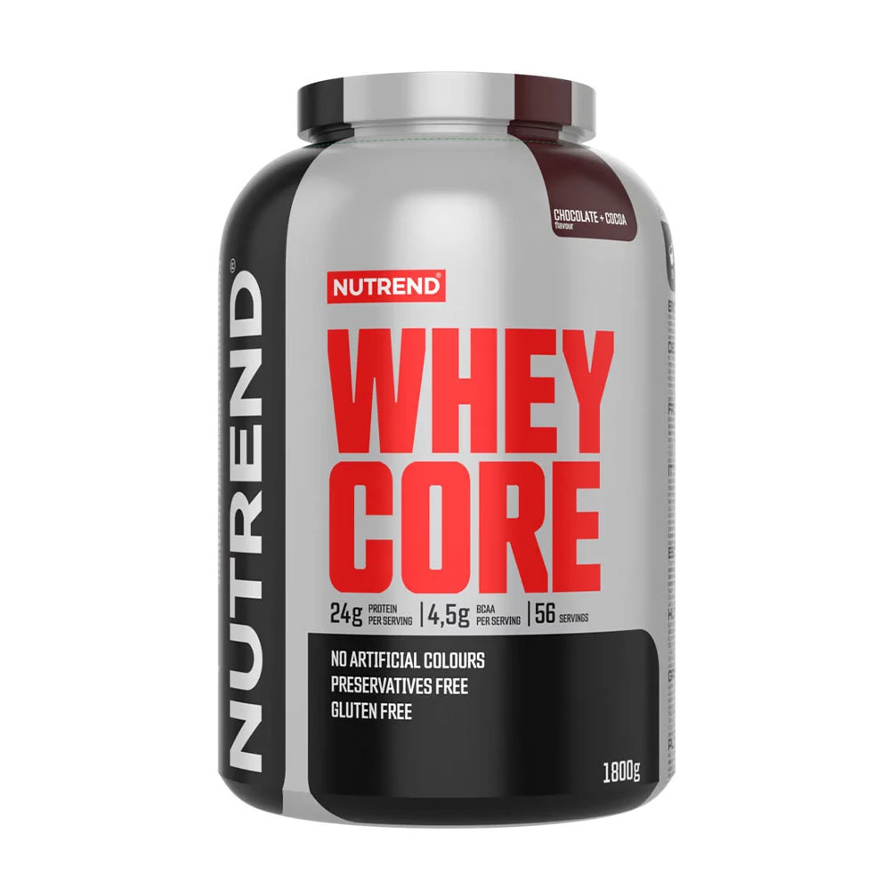 Nutrend - Whey Core, Chocolate + Cocoa - 1800g