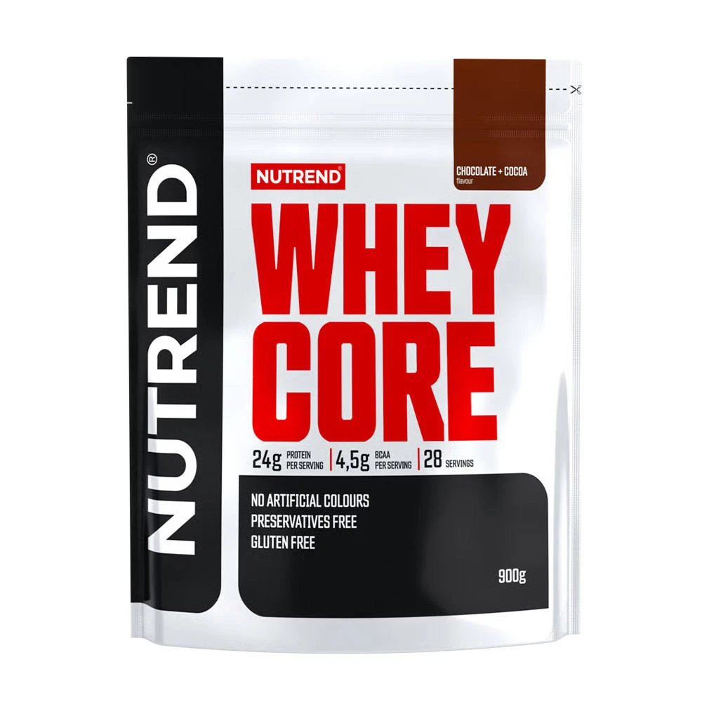 Nutrend - Whey Core, Chocolate + Cocoa - 900g