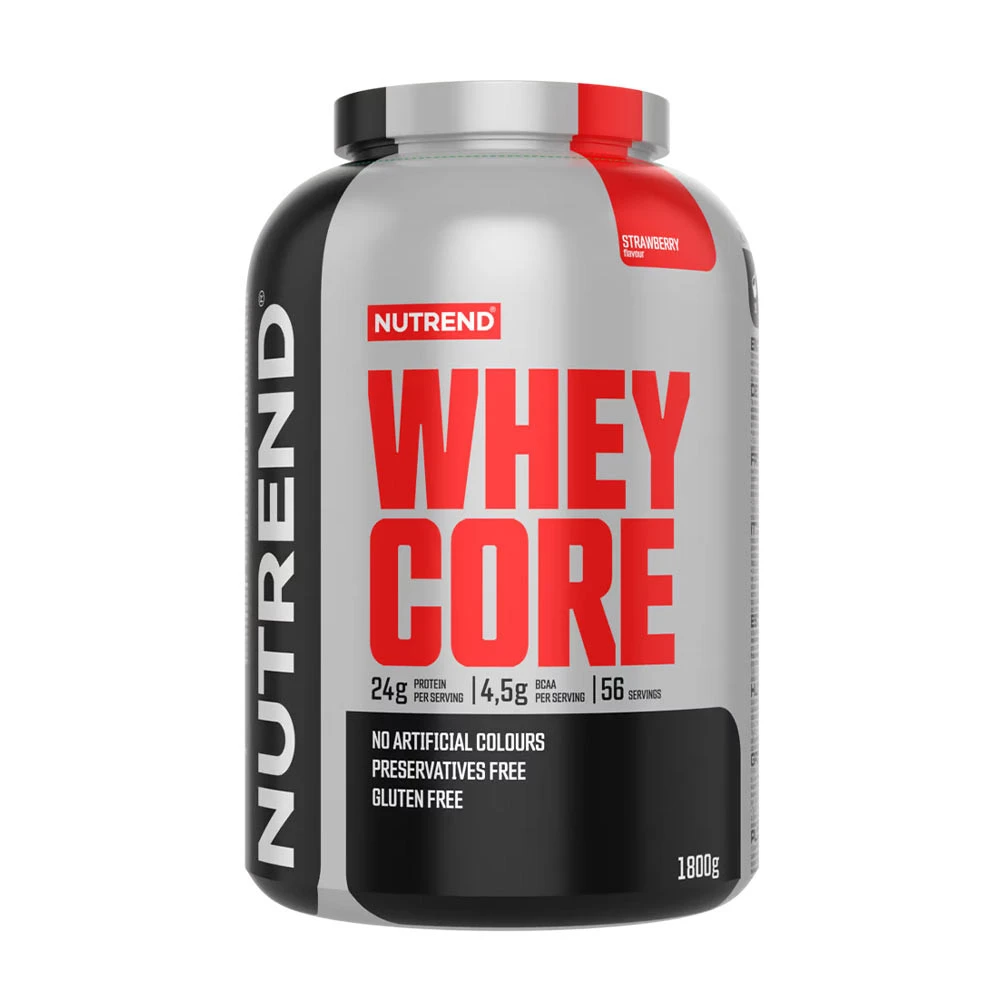 Nutrend - Whey Core, Strawberry - 1800g