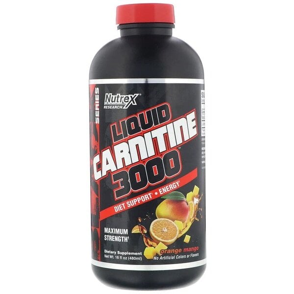 Nutrex - Liquid Carnitine 3000, Orange Mango - 465 ml.