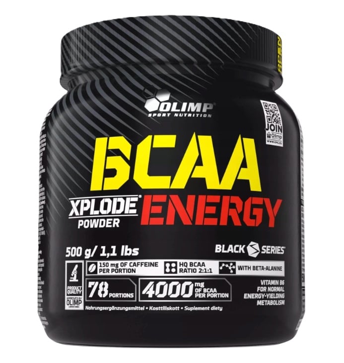 Olimp Nutrition - BCAA Xplode Energy, Fruit Punch - 500g billede