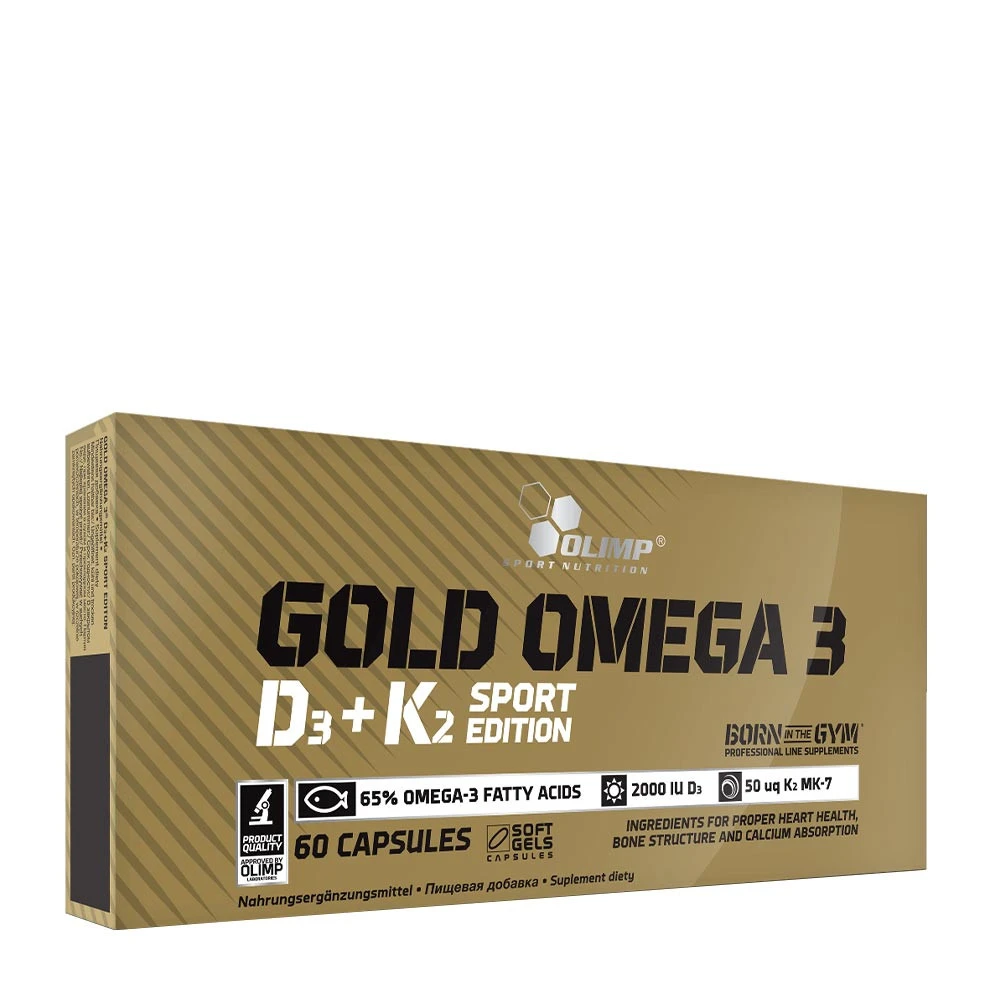 Olimp Nutrition - Gold Omega 3 D3 + K2 Sport Edition - 60 caps billede