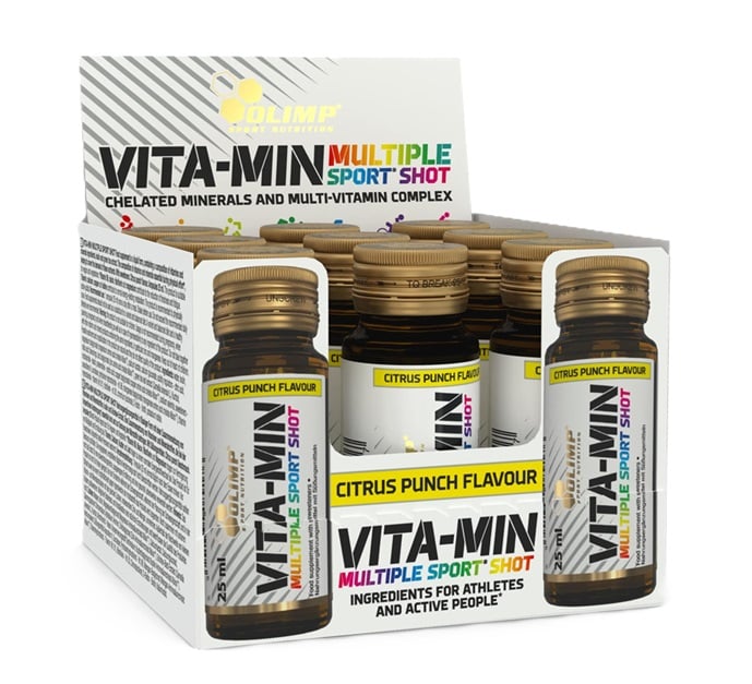 Olimp Nutrition - Vita-Min Multiple Sport Shot, Citrus Punch - 9 x 25 ml.