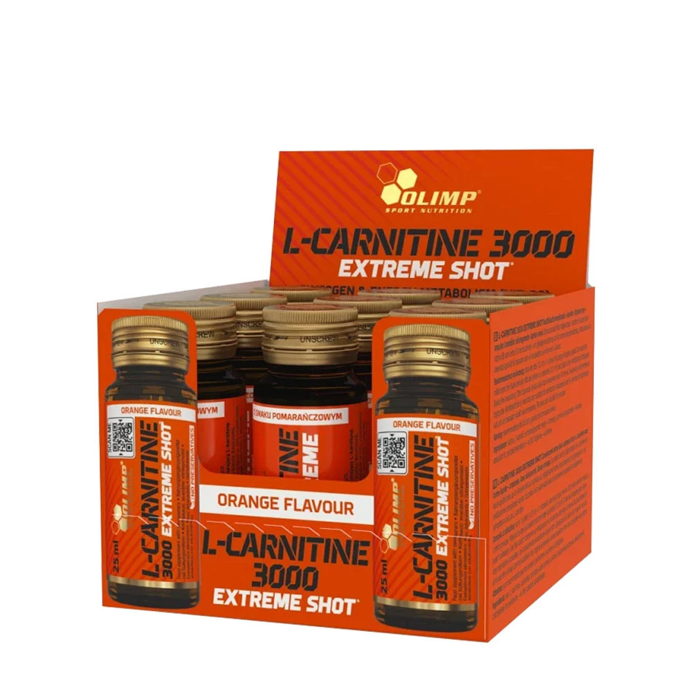 Olimp Nutrition - L-Carnitine 3000 Extreme Shot, Orange - 9 x 25 ml.
