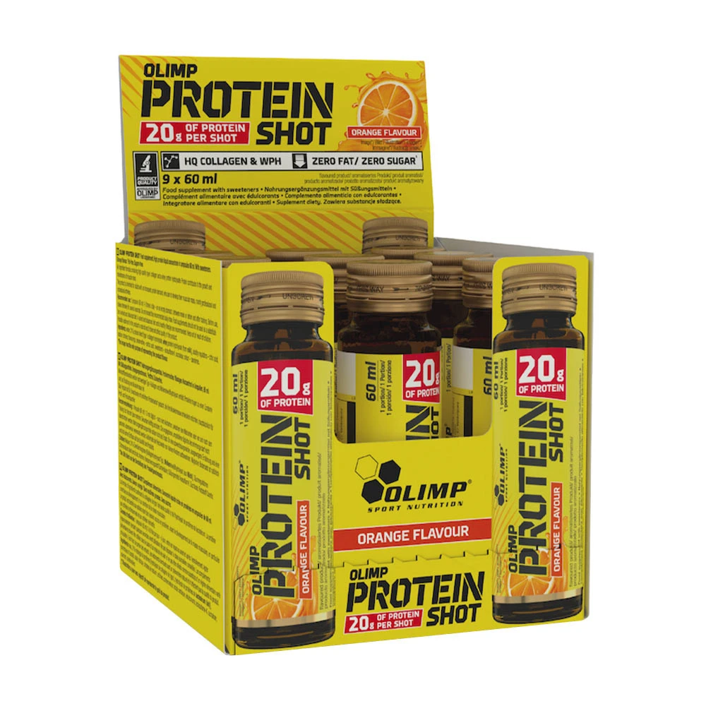 Olimp Nutrition - Protein Shot, Orange - 9 x 60 ml.