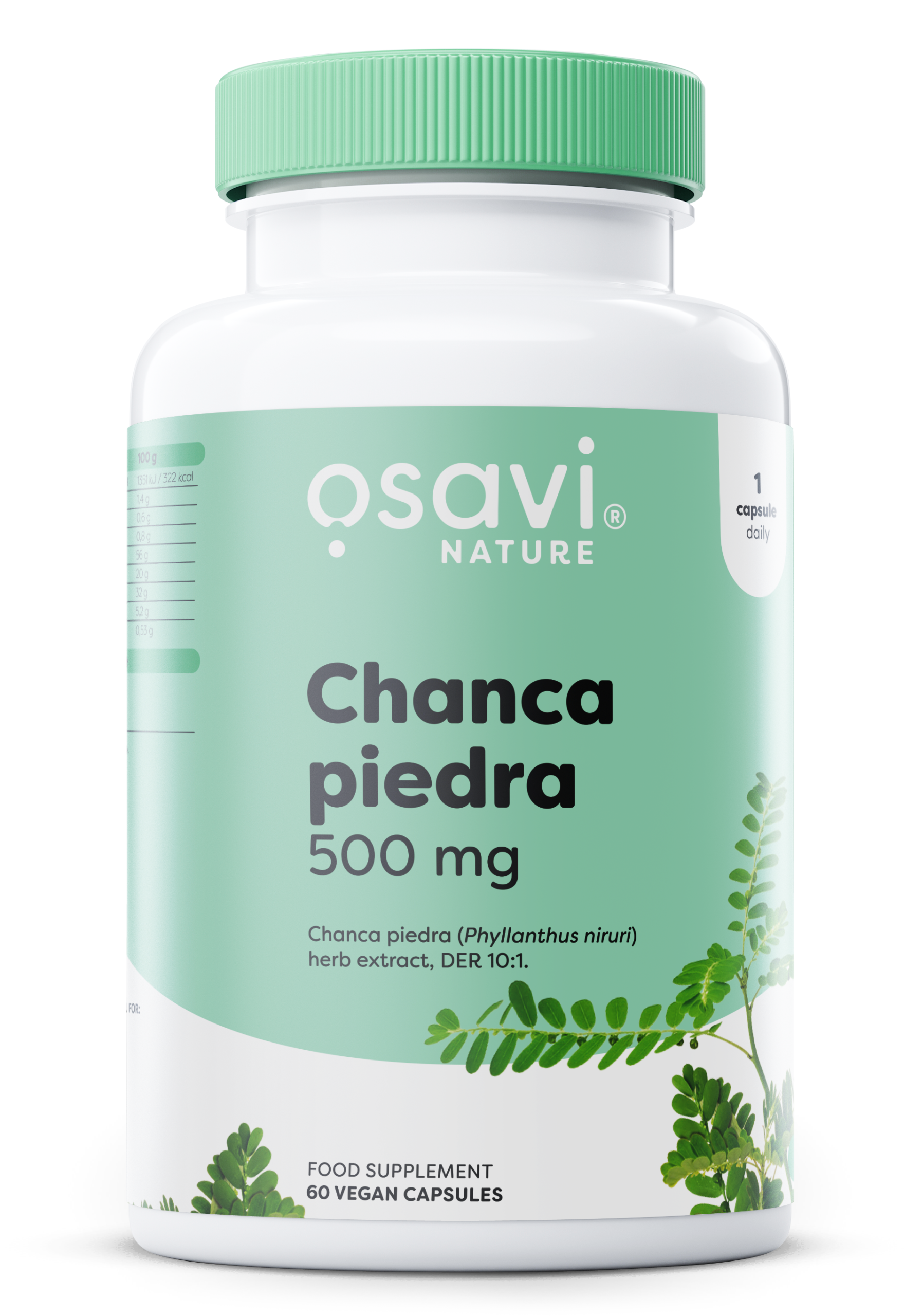 Osavi - Chanca Piedra, 500mg - 60 veganske kapsler