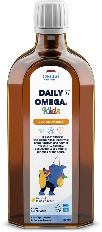 Osavi - Daily Omega Kids, 800mg Omega 3 (Natural Lemon) - 250 ml.