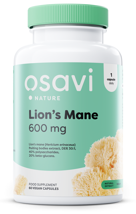 Osavi - Lion's Mane, 600mg - 60 vegan caps billede