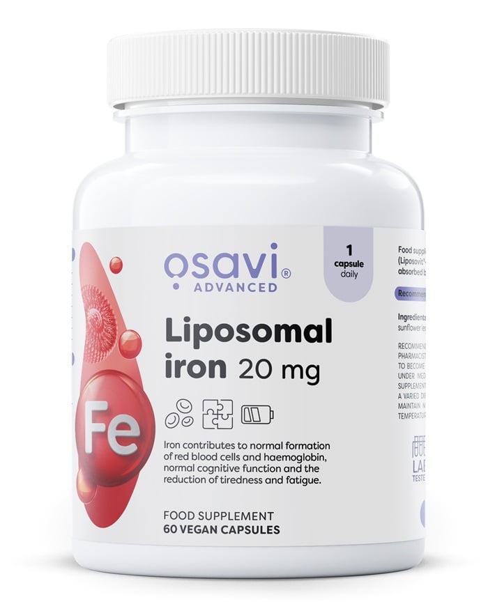 Osavi - Liposomal Iron, 20mg - 60 vegan caps