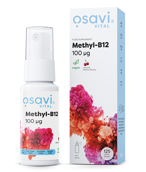 Osavi - Methyl-B12 Oral Spray, 100mcg (Cherry) - 25 ml.