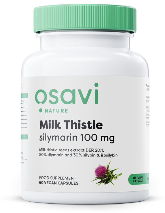 Osavi - Milk Thistle, Silymarin 100mg - 60 vegan caps