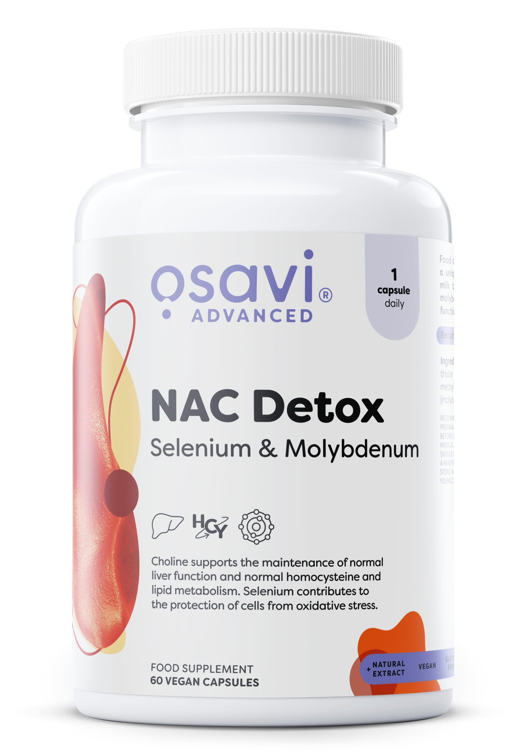 Osavi - NAC Detox, Selen & Molybdæn - 60 veganske kapsler