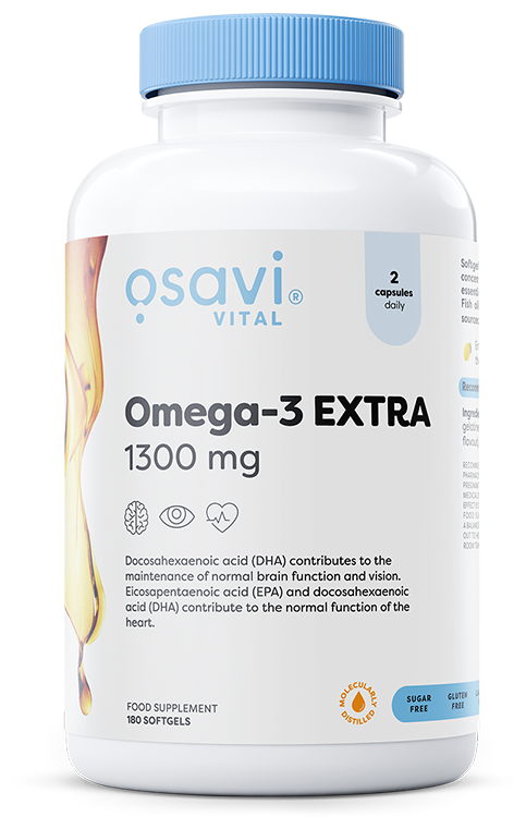 Osavi - Omega-3 Extra Molecularly Distilled, 1300mg (Lemon) - 180 softgels