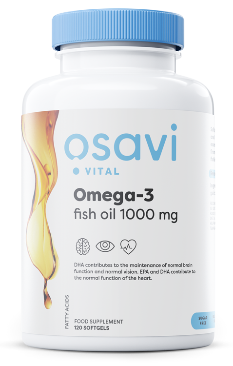 Osavi - Omega-3 Fish Oil Molecularly Distilled, 1000mg - 120 softgels