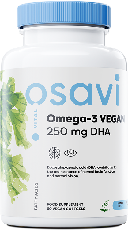 Osavi - Omega-3 Vegan, 250mg DHA - 60 vegan softgels