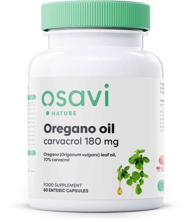 Osavi - Oregano Oil Carvacrol, 180mg - 60 enteric caps