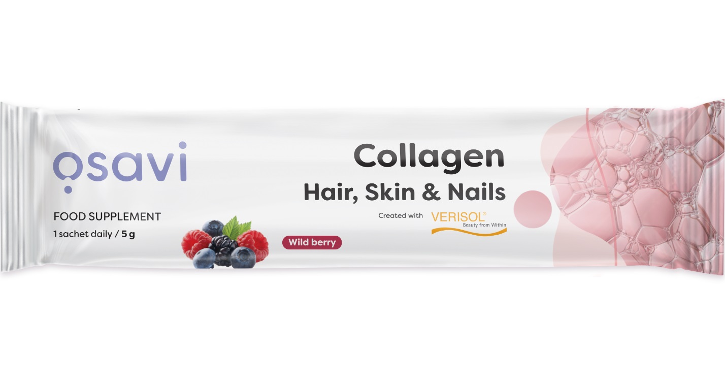 Osavi Collagen Peptides (Hair, Skin & Nails), Wild Berry 5g (1 serving)