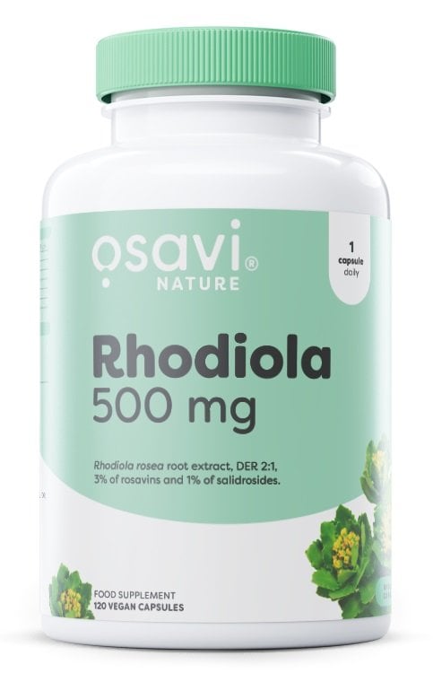 Osavi - Rhodiola 500 mg - 120 veganske kapsler