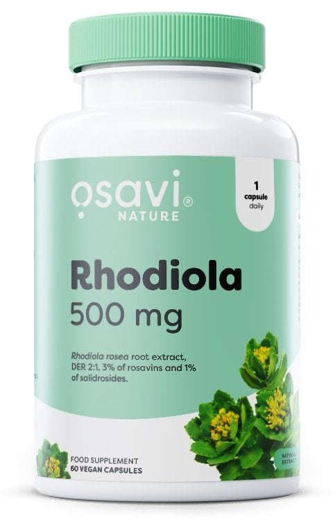 Osavi - Rhodiola 500 mg - 60 veganske kapsler