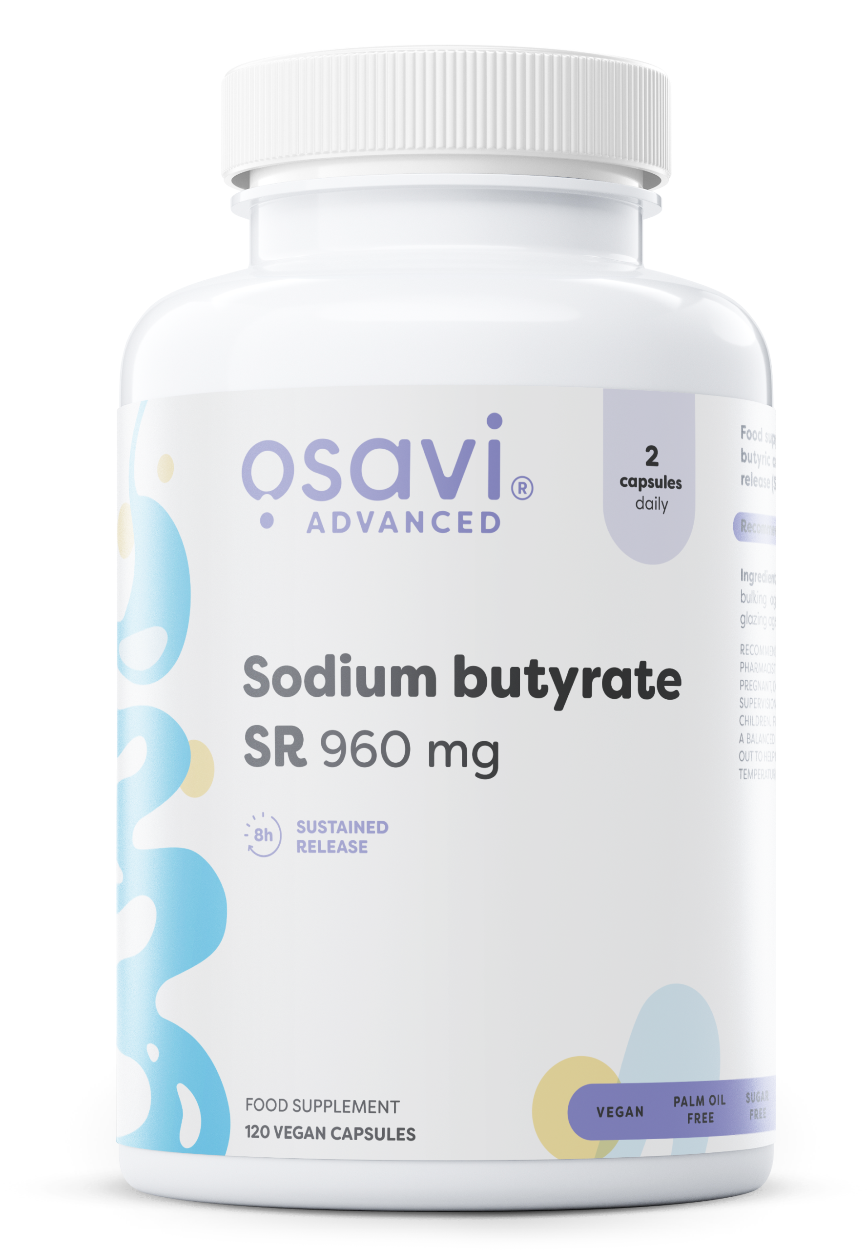 Osavi - Sodium butyrate SR, 960mg - 120 vegan caps