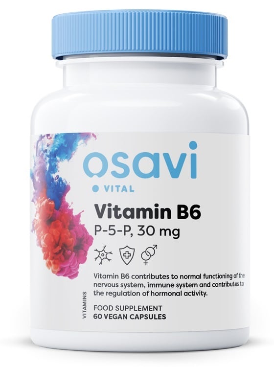 Osavi - Vitamin B6 - P-5-P, 30mg - 60 vegan caps