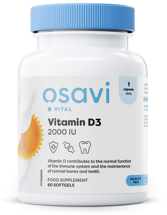 Osavi - Vitamin D3, 2000IU - 60 softgels