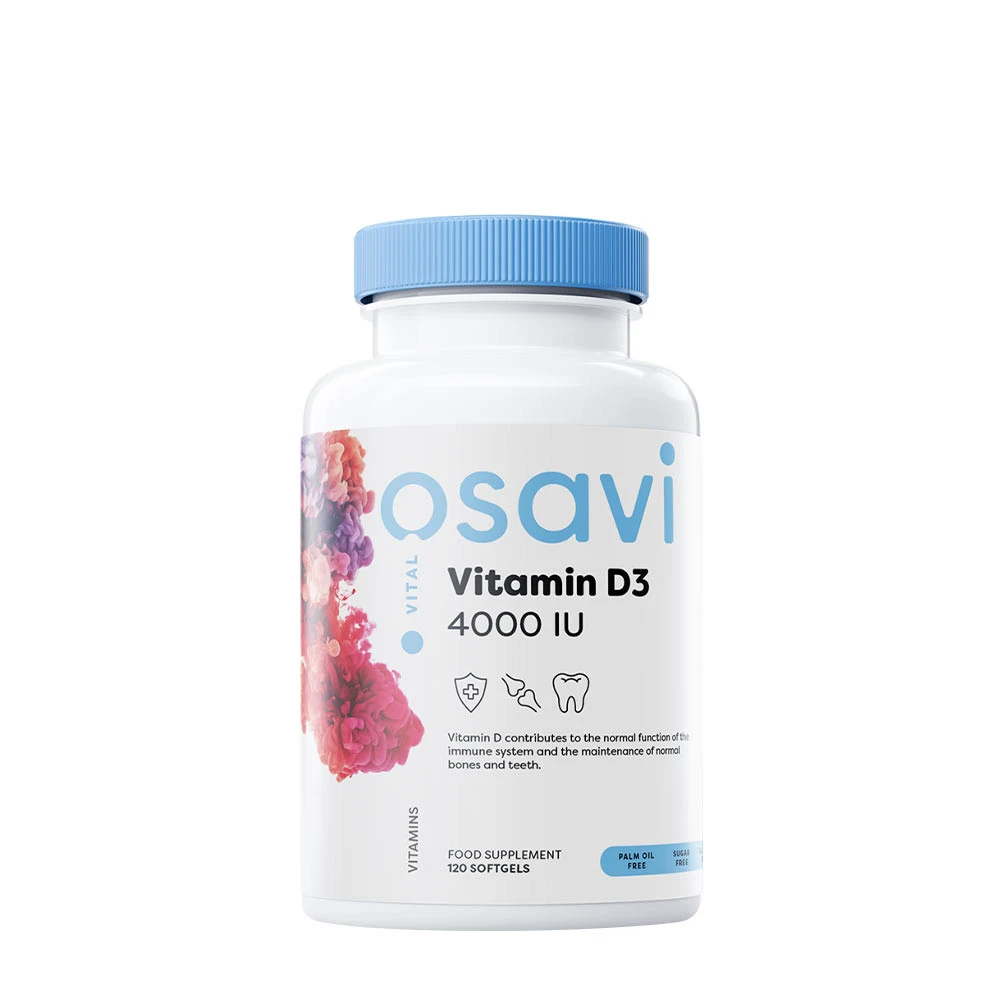 Osavi - Vitamin D3, 4000IU - 120 softgels billede