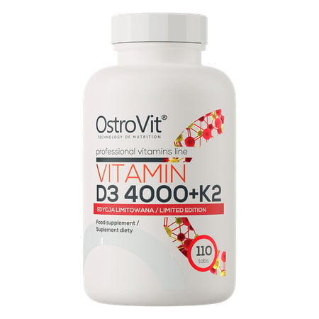 Ostrovit - Vitamin D3 4000 + K2, 110 tabletter