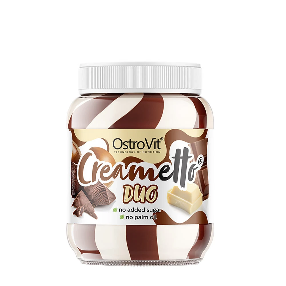 OstroVit - Creametto DUO Mælk og Hasselnød 350 g