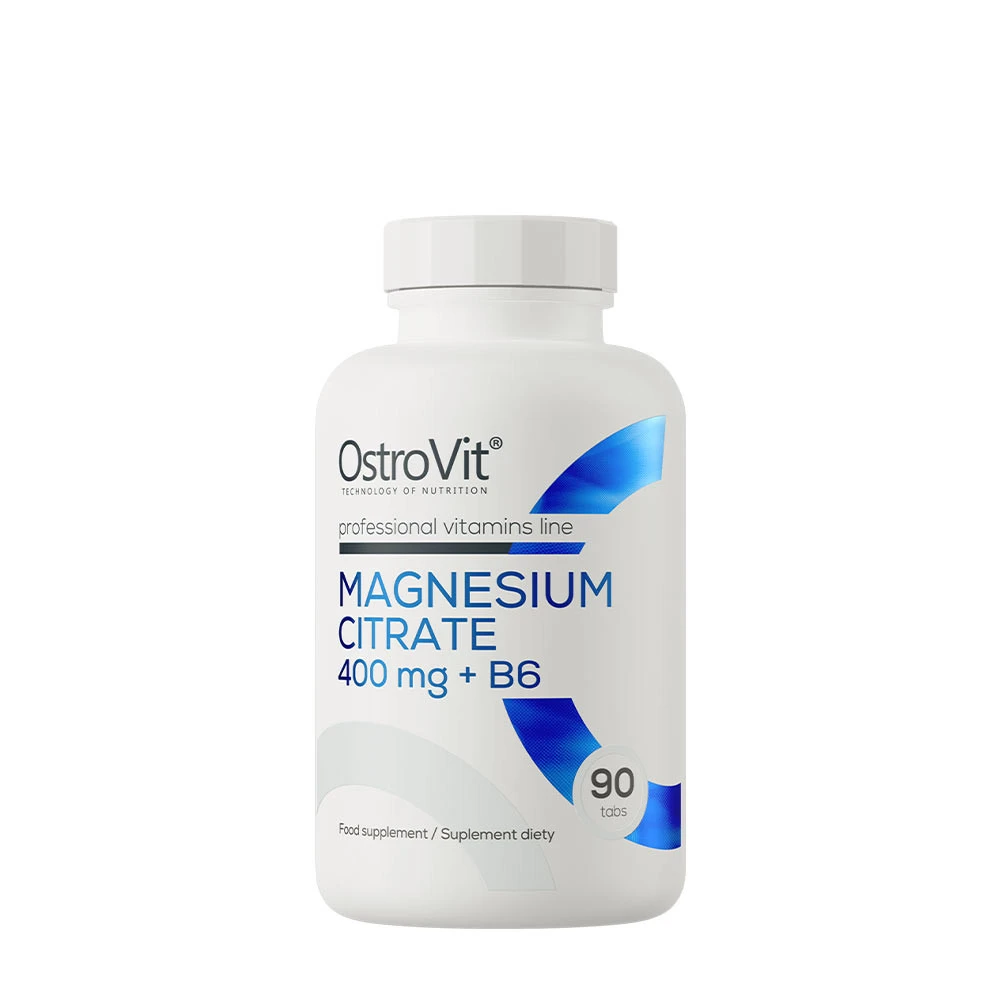 OstroVit - Magnesiumcitrat 400 mg + B6, 90 tabletter